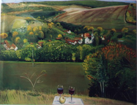 Égerszög látképe 140x180cm